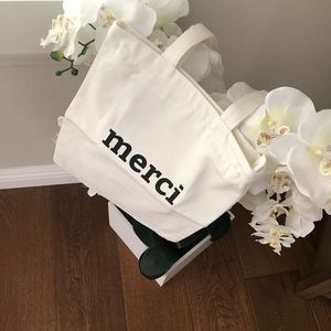 Canvas tote bag w zipper